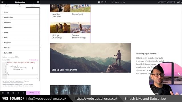 CSS Grid Layout with Loop Grid Posts and Span CSS - Elementor Wordpress Tutorial