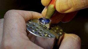 Создание кольца с танзанитом.