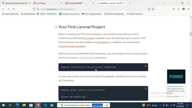 Setup Environment  Tutorial - 2 : Parking Lot Management System Project #laravel #laravelcourse