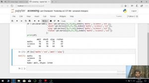 ACCESSING DATA FRAME ELEMENTS | SLICING | DATA HANDLING USING PANDAS  DATA VISUALISATION CLASS 12 I