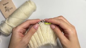 Шапка спицами резинкой. Бесплатный мастер-класс