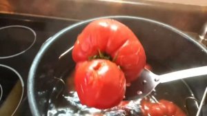 How to PEEL tomatoes for canning! Easy ?