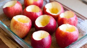 Запеченные яблоки с овсянкой