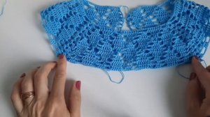 Комбинированное платье ?/ Крючок + ткань./ МК