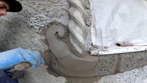 оформление  окон  в  доме  декоративная  штукатурка.из  арт  бетона.дачный  дом