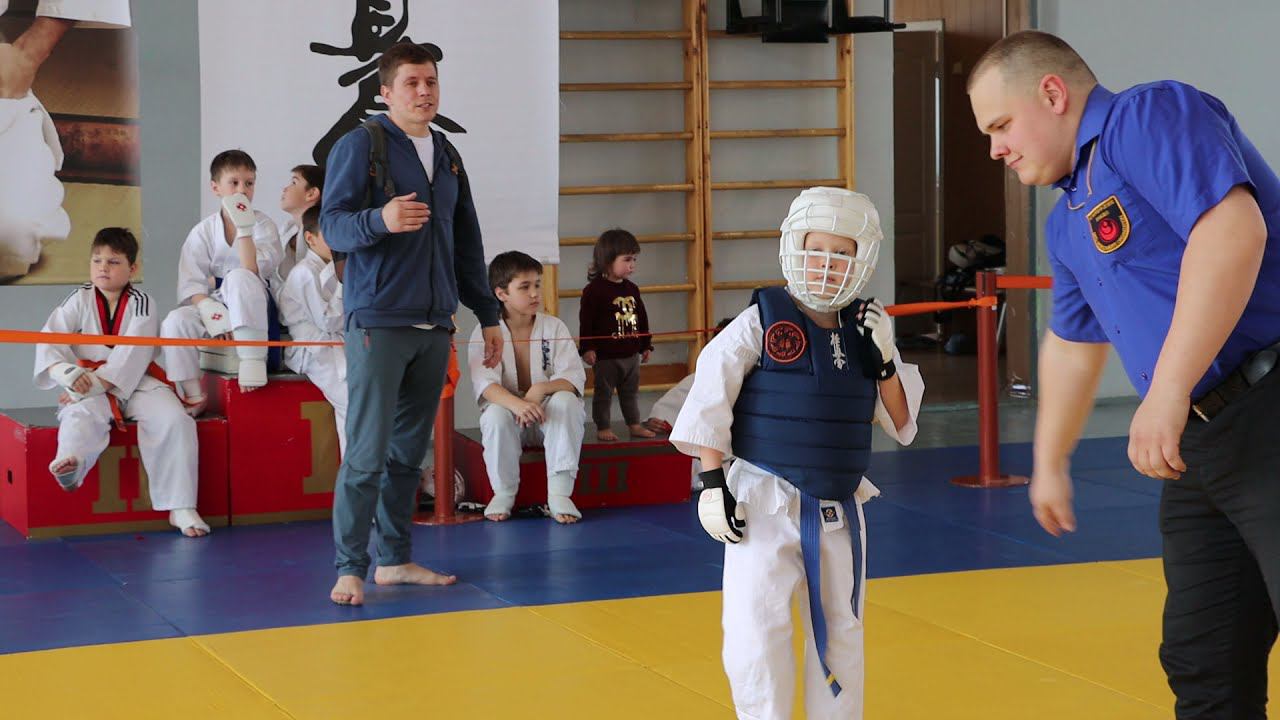 Помелов Григорий. Соревнования по каратэ киокушинкай дети. STRUIN DOJO