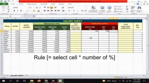 How to create a salary sheet in excel