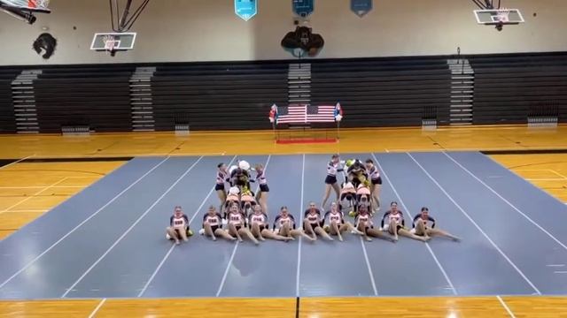 Cheerleading. Team The USA Junior Pom ICU 2021.Чир спорт. Команда США юниоры фристайл ЧМ 2021. смотреть онлайн