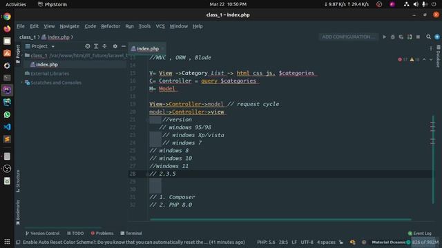 Laravel Bangla Tutorial A-Z | Live Class | Class 1 | Overview, Installation, Folders