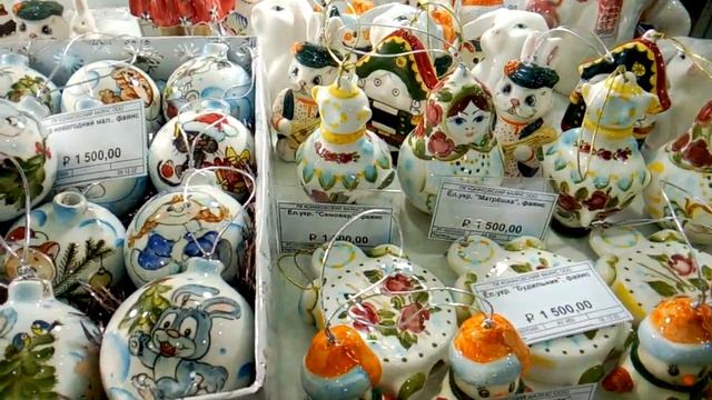 Конаковский фаянс, колокольчики на выставке Ладья ЗИМНЯЯ СКАЗКА декабрь 2022 год смотреть онлайн