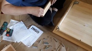 Как собрать Икеа Ингу, стол из Икеи / IKEA / INGO / Инго. Широкую на широкую