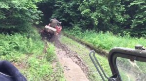 Перевернулся на квадроцикле CF moto