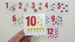 Развивающие карточки для детей "Цифры и счет", "Дикие животные", Детское издательство "Улыбка"