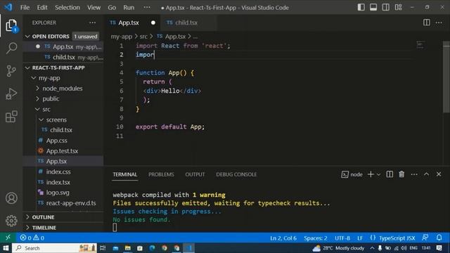 React Typescript For Beginners | React with Typescript from scratch