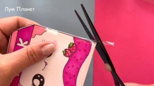 КЛУБНИЧНЫЙ БОКС с наклейками ИЗ 1 ЛИСТА БУМАГИ ?DIY Наклейки своими руками