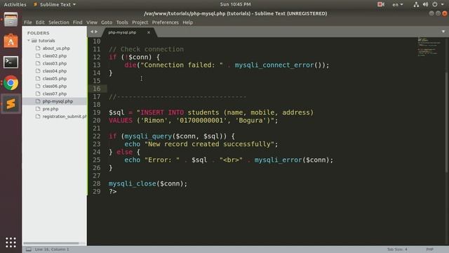 PHP & MySQL Tutorial#9: SQL Basic Queries(INSERT, UPDATE, SELECT, DELETE)