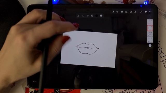 Как рисовать губы в Infinite Painter смотреть онлайн