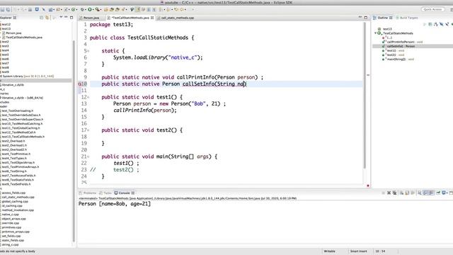 Java Native Interface (JNI) in depth -- Part 23: Calling Static Methods of a Java Class in C/C++ смотреть онлайн