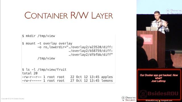 BsidesRDU 2018 04 Our Docker app got hacked Now what Joel Lathrop смотреть онлайн