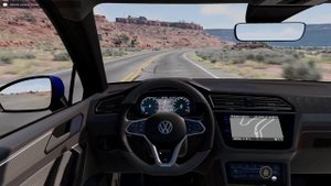 BeamNG.drive - Volkswagen Tiguan R-Line 2.0 TSI 2022 - Car Show Test Drive Crash .