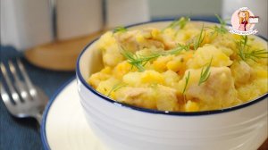 ОВОЩНОЕ РАГУ с КАБАЧКАМИ, КАРТОШКОЙ и КУРИЦЕЙ. Легкое блюдо на каждый день