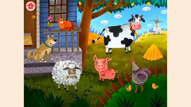 Обучающее видео для детей 2-3 лет "Первые слова". Учим первые слова.