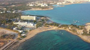 Aerial View of Makronissos Beach in CYPRUS, Amazing Places 4K