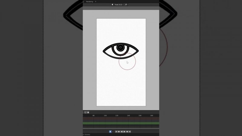 Как Сделать Анимацию Рисования в Блендере #shorts #doodle #урокрисования