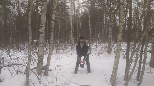 Возвращение в форму 1. Комплекс с гирей для всех (почти). Тренинг в лесу.