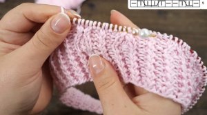 Шапочка «Весна» девочкам спицами ?