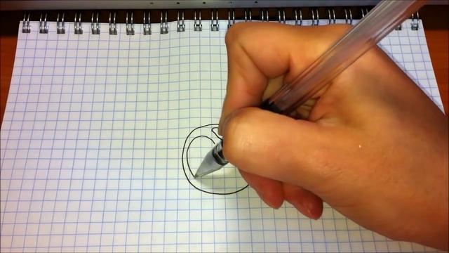 Простые рисунки #134 Как нарисовать бомбочку =) смотреть онлайн