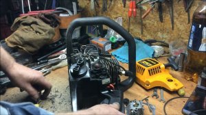 Бензо_пила_"Партнёр-Р350"которая очень сложно заводится!)