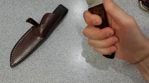 Нож Пойнтер от Beaver Knife + Мои кастомные ножны из кожи
