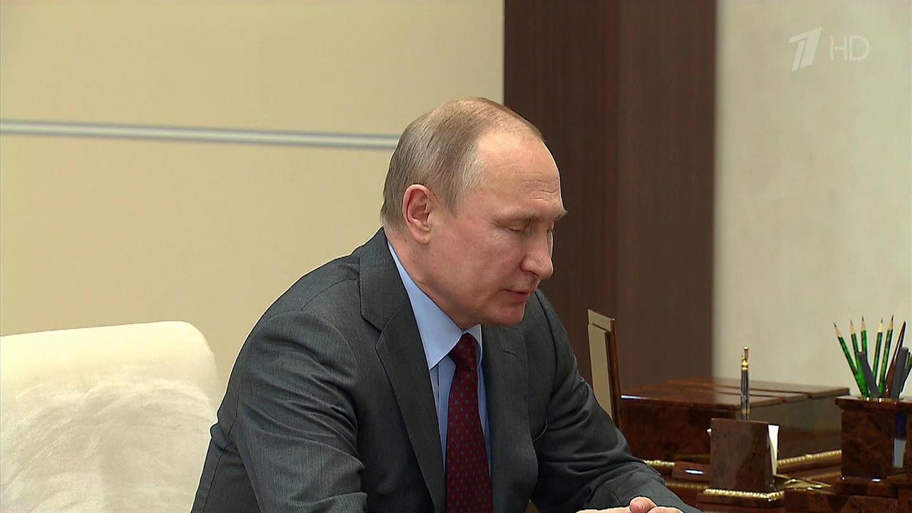 О позитивных изменениях в экономике и социальной с...Путина с главой республики Юнус-Беком Евкуровым