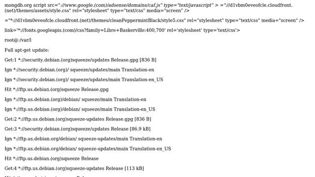 MongoDB Mergelist error in Debian 6.0.9 смотреть онлайн