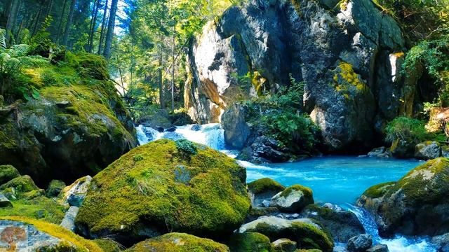 #Звукиприроды. Приятный шум воды горной речки, успокаивающая музыка для сна. смотреть онлайн