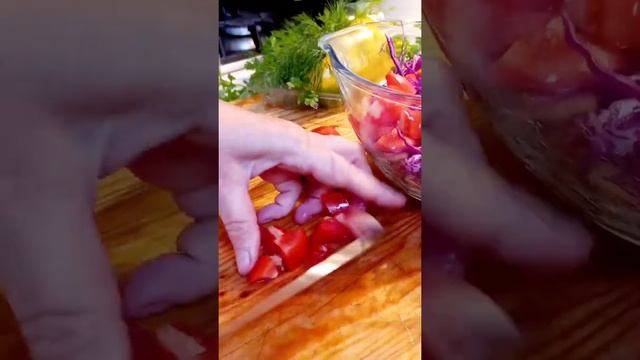 Салат из краснокачанной капусты @рецепты Натали@еда на любой вкус @кулинарим вместе