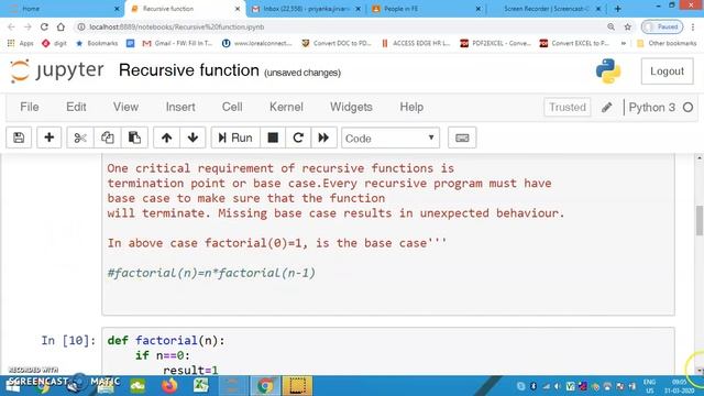 Recursive Functions using Python