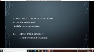 Part 5 - ALTER STATEMENT |  ORACLE | FourceTutorials