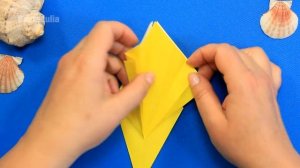 Оригами Ракушка из бумаги / Летний Антистресс / Origami Shell / Papercraft