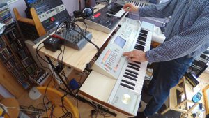 Korg M3 ambient song Warm Wind with Korg MicroX 14.2.2020