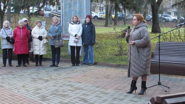 Район Зюзино. Речь Главы Управы о присвоении фонтану имени героев Перекопа.