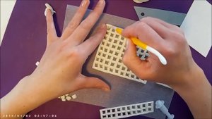 How to make a fondant soccer/football net / Jak zrobić bramkę do piłki z masy cukrowej