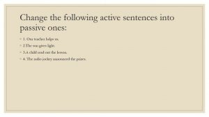 FORM 7  ENGLISH  ACTIVE AND PASSIVE VOICE