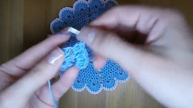 1  Как связать салфетку подставку под горячее, 1, 2, 3 ряды