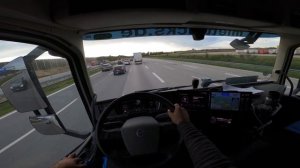 POV Trucking Volvo FH500. Garching - München 4K