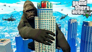 КИНГ КОНГ НАПАЛ НА ЛОС-САНТОС В ГТА 5 МОДЫ! KING KONG ОБЗОР МОДА В GTA 5! ИГРЫ ГТА ВИДЕО MODS