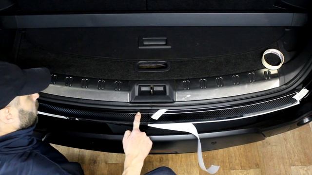 Наклейка на задний бампер для Nissan Qashqai +2(Ниссан Кашкай +2) смотреть онлайн