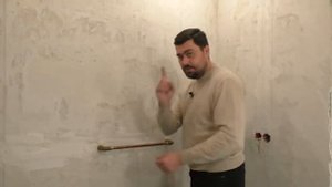 Проверка работоспособности полотенцесушителя на черновом этапе.