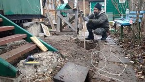 Недорогой фундамент для каркасного домика или пристройки.